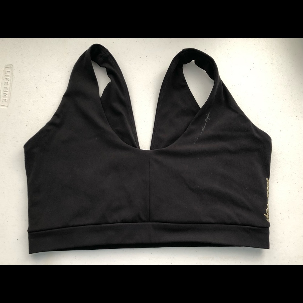 Whitney Simmons X GymShark v2 Sports Bra - L Black